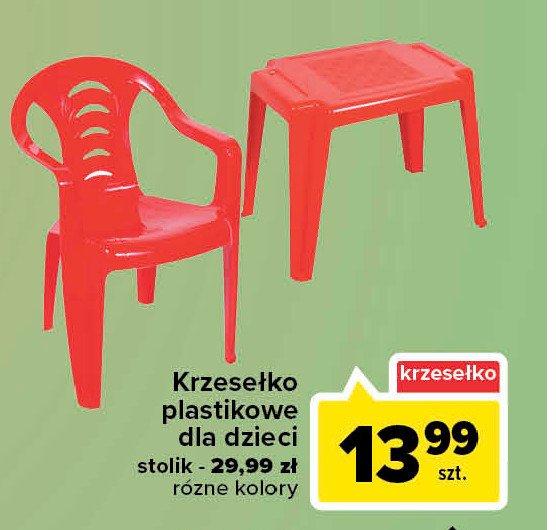 Krzesełko plastikowe dla dzieci promocja