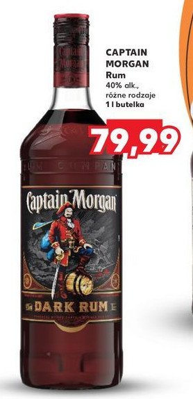 Rum Captain morgan dark rum promocja w Kaufland