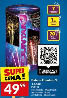 Bateria Fountain 3 Sky Flash, 1 opak. promocja w Twój Market