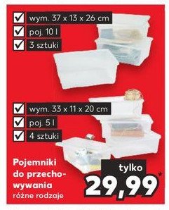 Pojemniki do przechowywania 5 l promocja