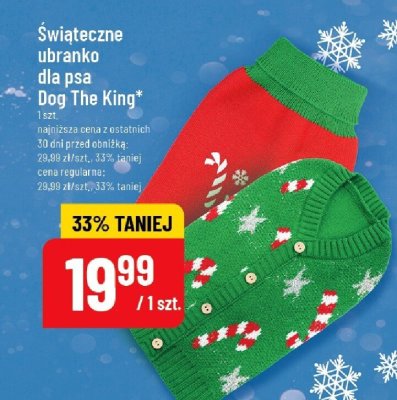 Świąteczne ubranko dla psa  promocja w POLOmarket