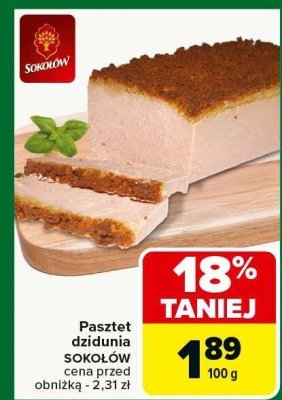 Pasztet dzidiunia Sokołów promocja w Carrefour Market