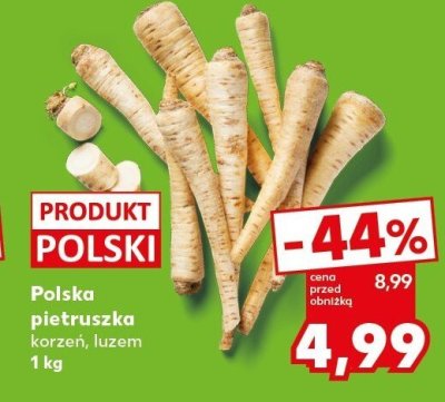 Pietruszka korzeń luzem Polski promocja w Kaufland