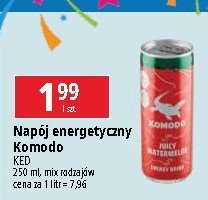 Nap贸j arbuz Komodo energy drink promocja
