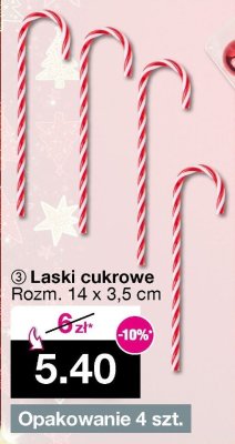 Laski cukrowe Rozm. 14 x 3,5 cm promocja w Woolworth