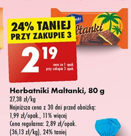 Herbatniki Krakuski maltanki Krakuski bahlsen promocja w Biedronka