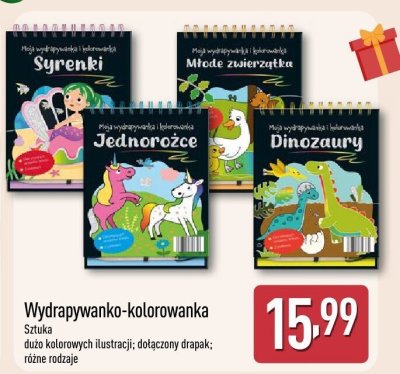 Wydrapywanko-kolorowanka różne rodzaje promocja w Aldi