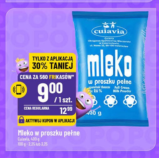 Mleko w proszku Cuiavia promocja w POLOmarket