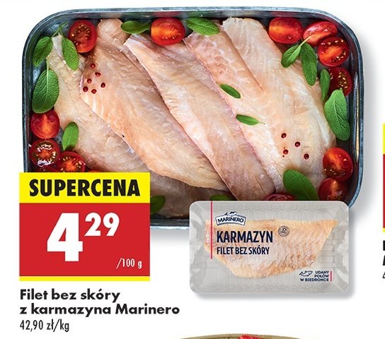 Filet z karmazyna ze skórą Marinero promocja