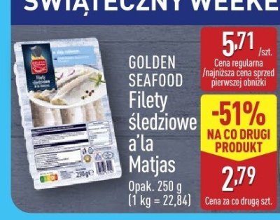 Filety śledziowe a la Matias promocja w Aldi