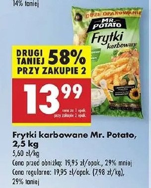 Frytki karbowane Mr. potato promocja