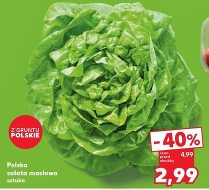 Sałata masłowa polska promocja w Kaufland