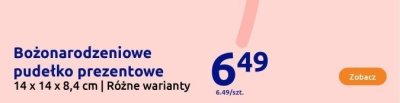 Bożonarodzeniowe pudełko prezentowe różne warianty promocja w Action