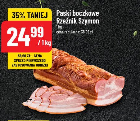 Paski boczkowe Rzeźnik szymon poleca promocja