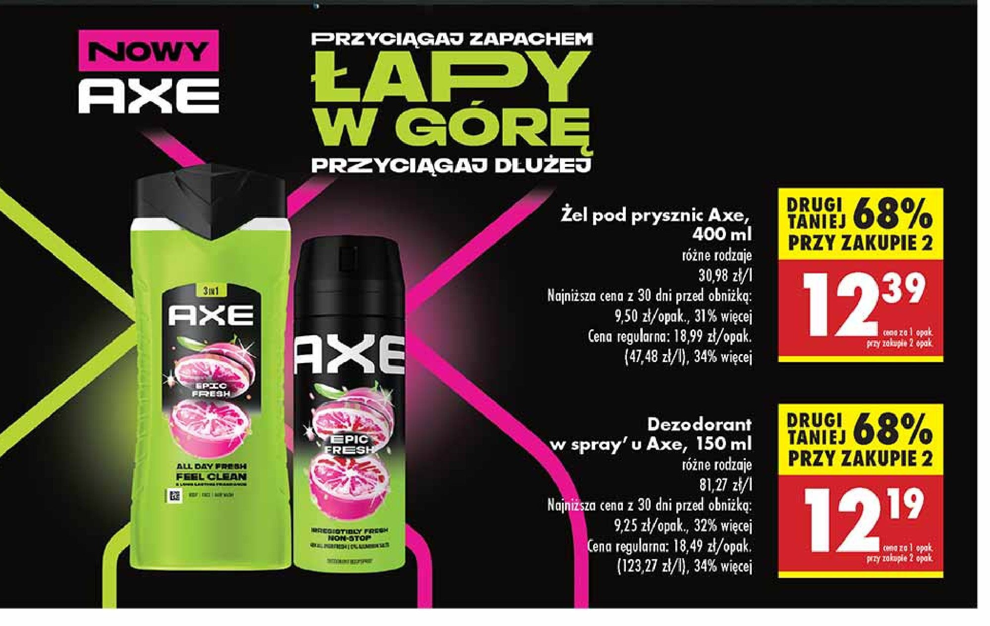 Dezodorant Axe epic fresh promocja