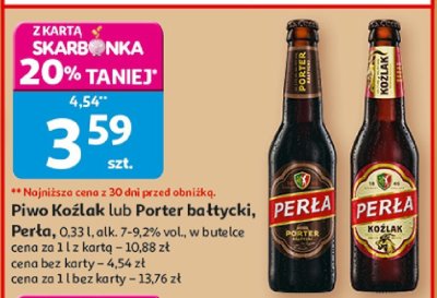 Piwo Koźlak lub Porter bałtycki, Perła promocja w Auchan