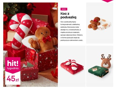 Koc z poduszką promocja w Pepco