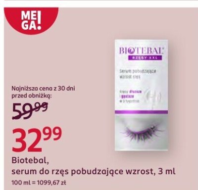 Serum do rzęs pobudzające wzrost promocja w Rossmann