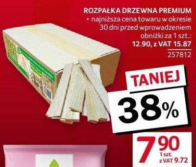 Rozpałka drzewna premium promocja w Selgros