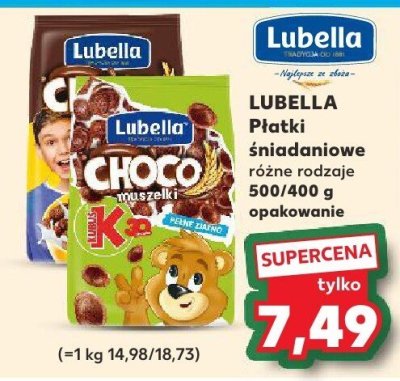 Płatki śniadaniowe Lubella różne rodzaje 200/400 g promocja w Kaufland