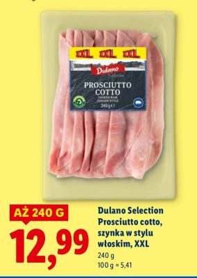 Prosciutto cotto, szynka w stylu włoskim, XXL promocja w Lidl