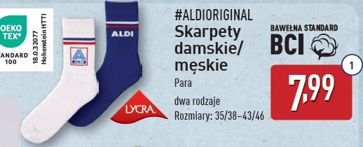 Skarpetki damskie Aldi promocja w Aldi