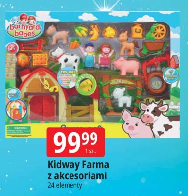 Kidway Farma z akcesoriami 24 elementy promocja w Leclerc