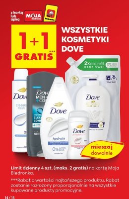Kosmetyki Dove - różne rodzaje promocja w Biedronka