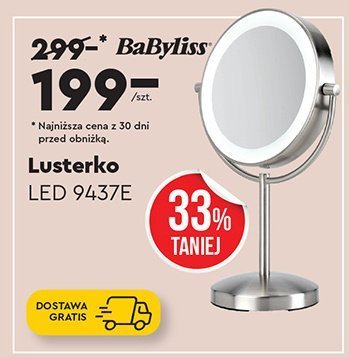 Lusterko LED BaByliss 9437E promocja w Biedronka