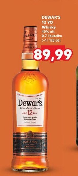 Whisky Dewar's 12 years old promocja w Kaufland