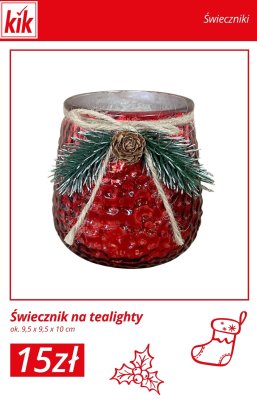 Świecznik na tealighty promocja w KiK