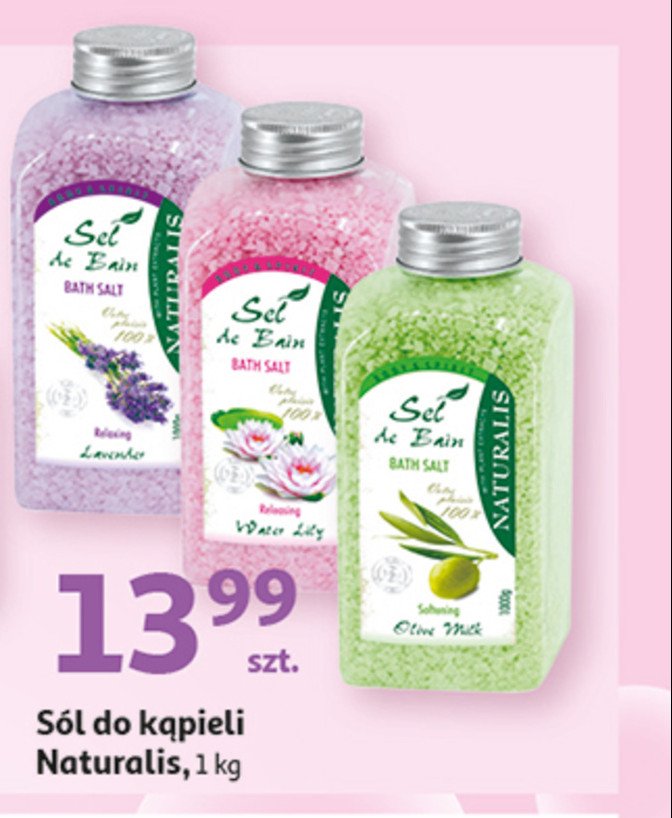 Sól do kąpieli lavender relaxing NATURALIS SEL DE BAIN NATURALIS (UNION COSMETIC) promocja