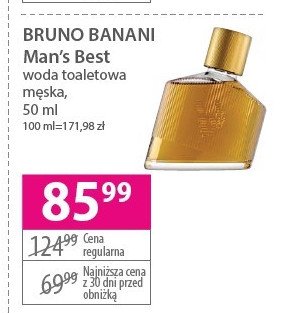 Woda toaletowa Bruno banani man's best promocja