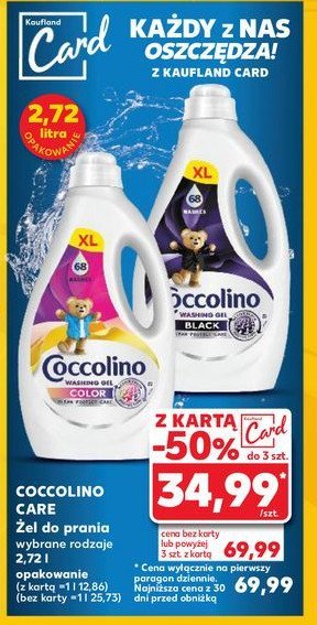 Żel do prania black Coccolino promocja