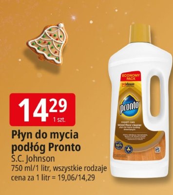 Płyn do mycia podłóg Pronto S.C. Johnson promocja w Leclerc