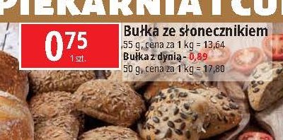 Bułka ze słonecznikiem promocja