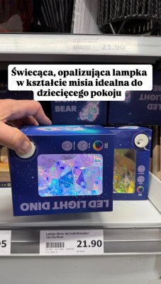 Lampka LED disco miś/dinozaur 12x13x15cm promocja w Action