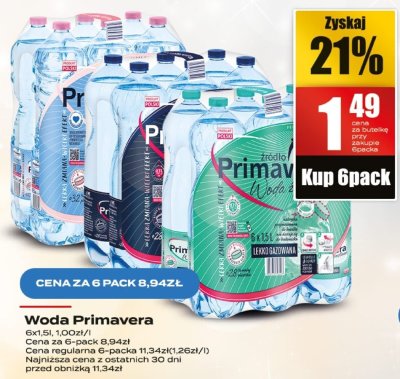 Woda Primavera promocja w Supeco