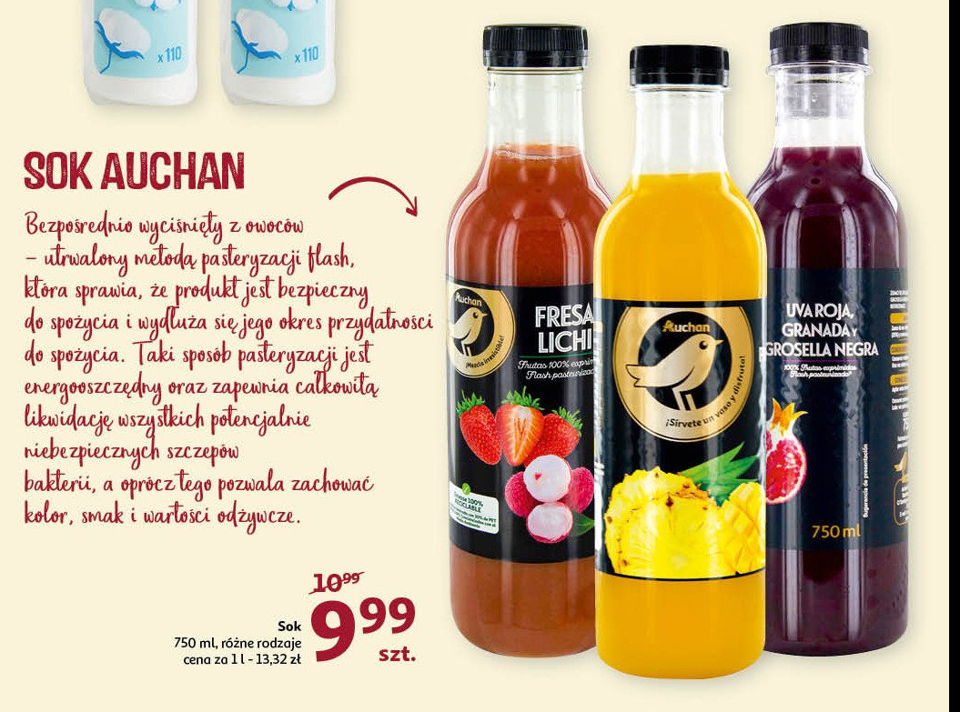 Sok ananasowy Auchan promocja