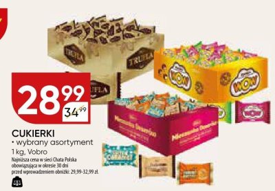 Cukierki wybrany asortyment promocja w Chata Polska