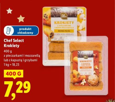 Krokiety z pieczarkami i mozzarellą promocja w Lidl