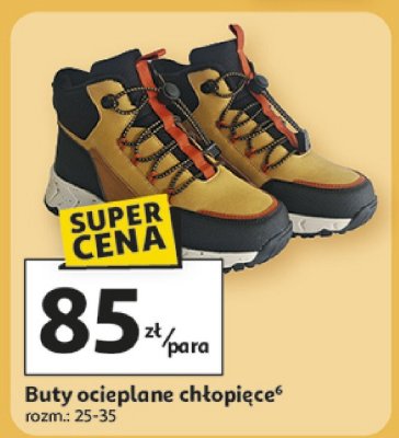 Buty ocieplane chłopięce promocja w Auchan