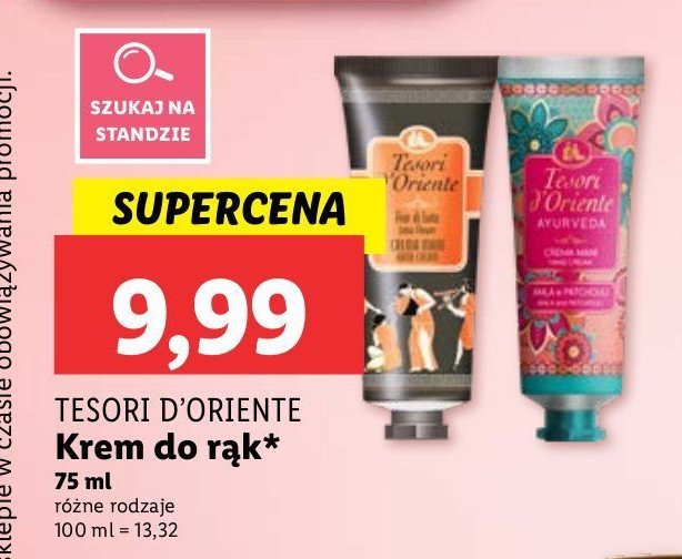 Krem do rąk Tesori d'oriente promocja