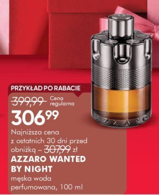 Woda męska AZZARO WANTED BY NIGHT promocja w Super-Pharm