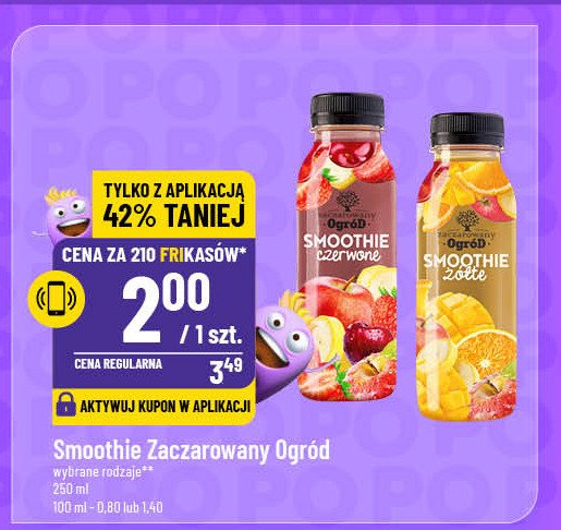 Smoothie czerwone Zaczarowany ogród promocja w POLOmarket