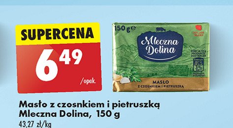 Masło z czosnkiem i pietruszką Mleczna dolina promocja