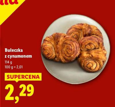 Bułeczka z cynamonem promocja w Lidl