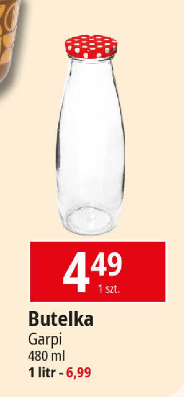 Butelka szklana 480 ml Garpi promocja