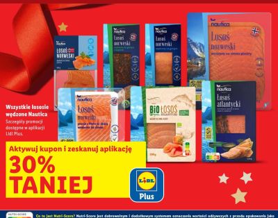 Wszystkie łososie wędzone -30% promocja w Lidl