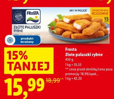 Złote paluszki rybne promocja w Lidl